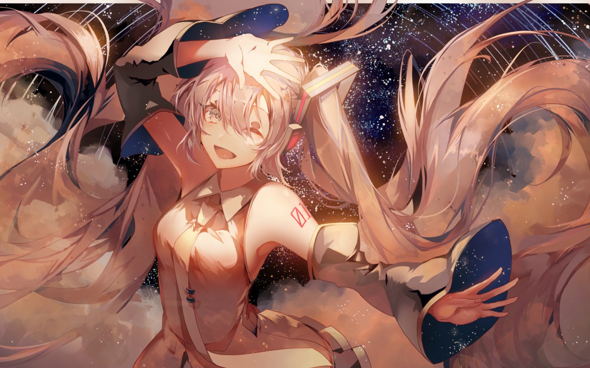 初音未来插画桌面壁纸