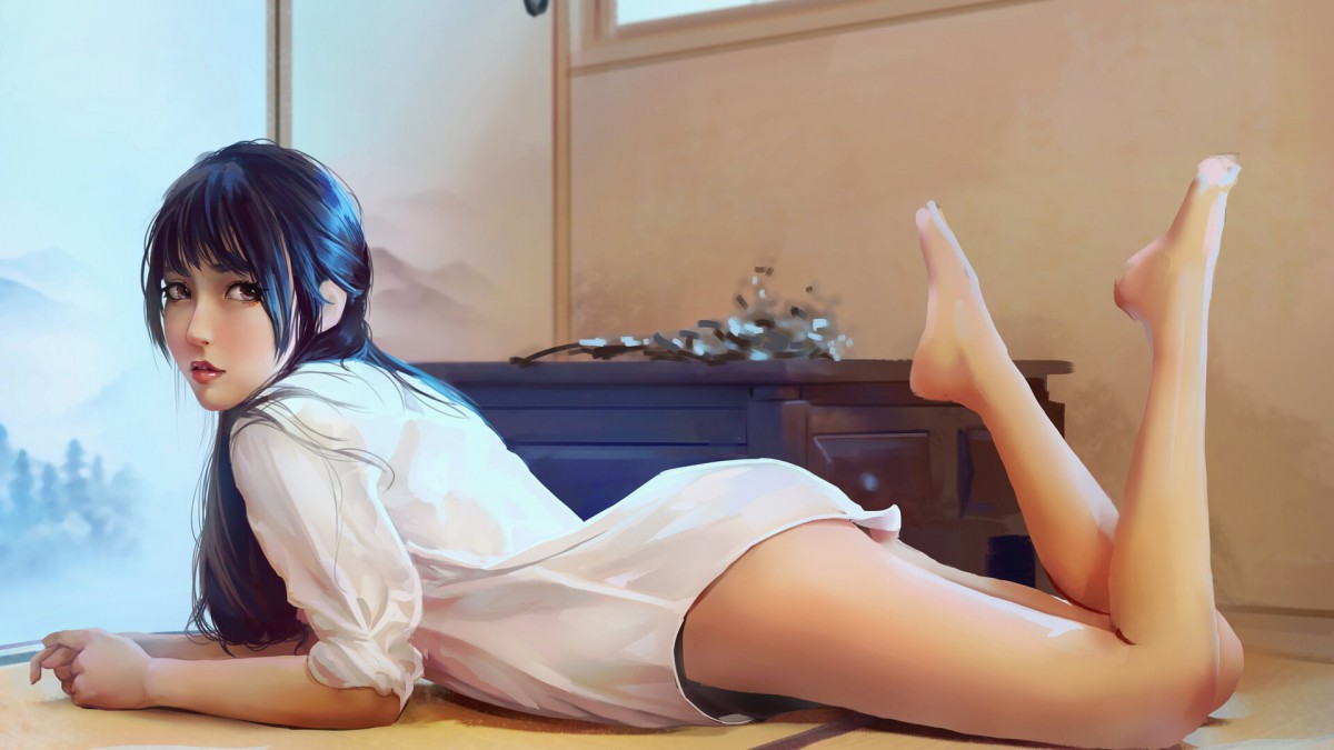 动漫美女美腿图片