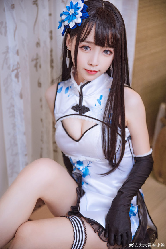 《幻想金瓶梅》李瓶儿旗袍Cosplay【CN:大大卷卷小卷】