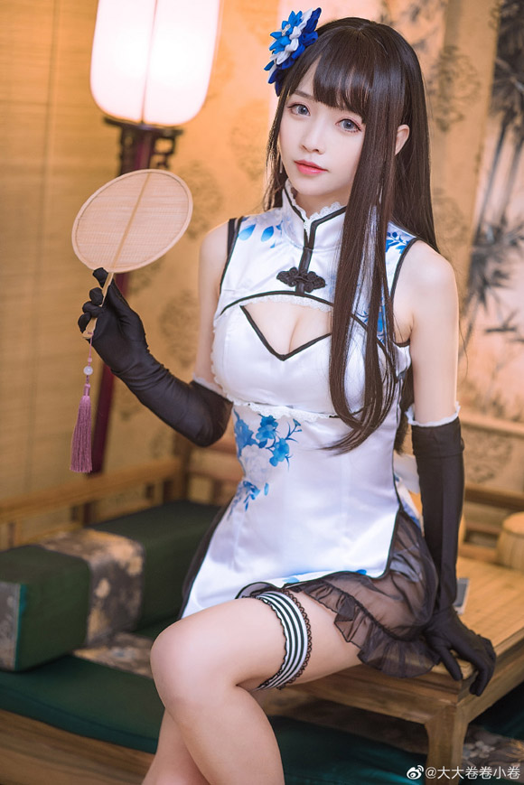 《幻想金瓶梅》李瓶儿旗袍Cosplay【CN:大大卷卷小卷】