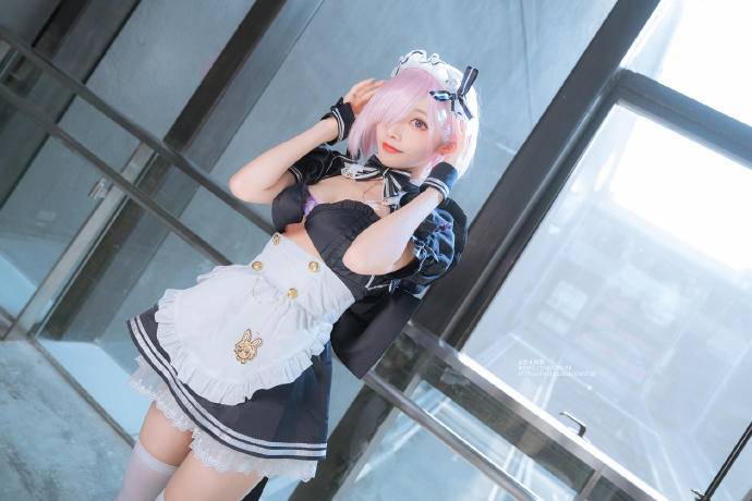 FGO玛修性感女仆Cosplay【CN:宵鱼鱼】