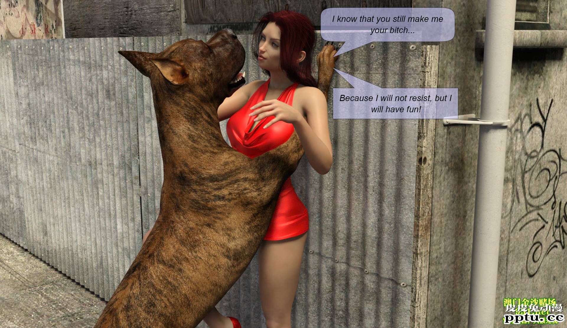 3D lady red [37p]