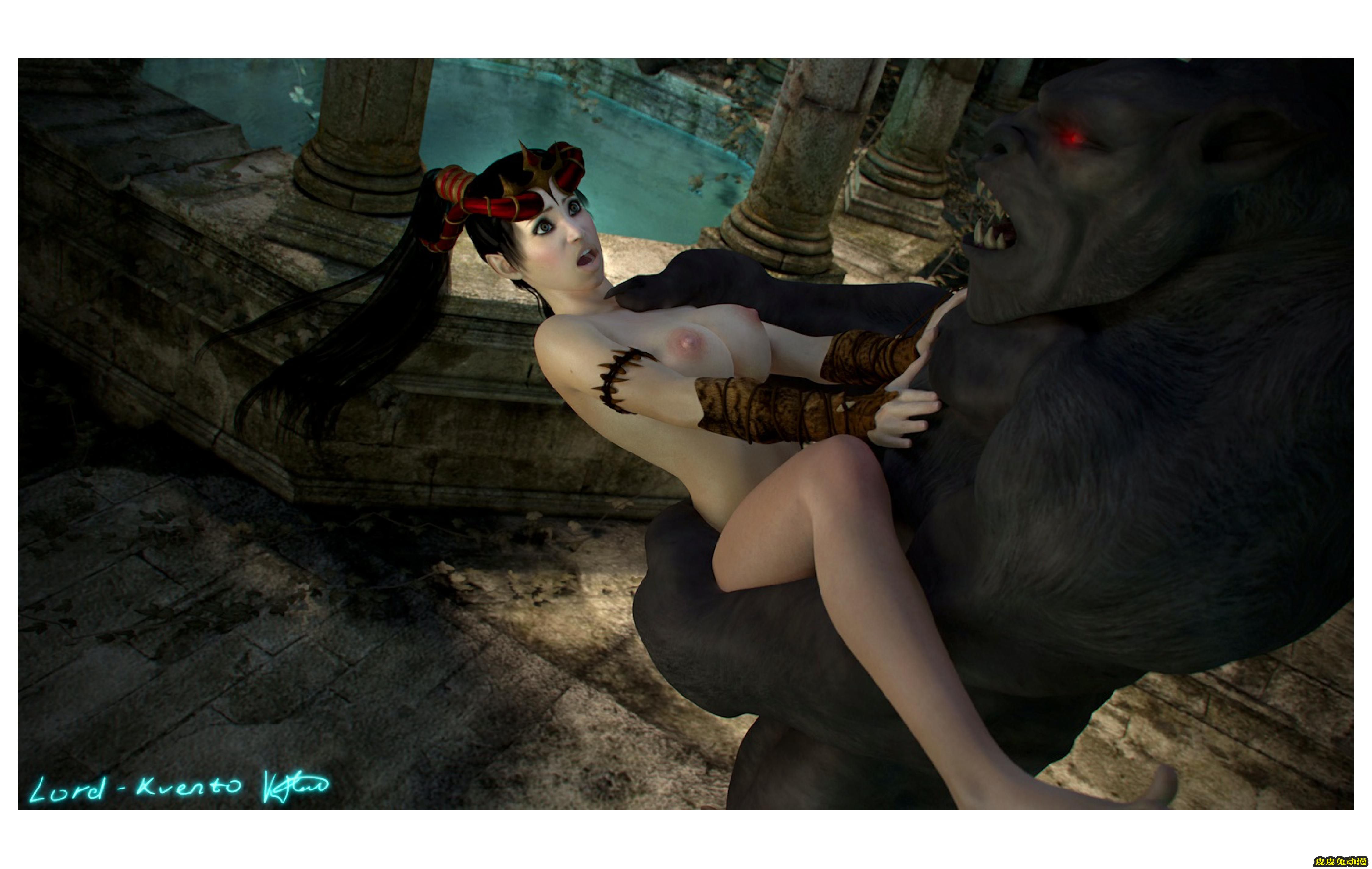 [中文] [3D全彩] 英文~地牢里的冒险(Adventure In The Dungeon)[54P]